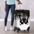 thumbnail image 4 of HELLHERO Butterfly Spider Web Pattern Anti Fade Suitcase Cover for Family, All Size Fashion Elastic Suitcase Sleeve, 4 of 7