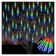 thumbnail image 5 of Serie de Luces LED Efecto Lluvia de Meteoritos 7.5 Metros - 8 Tubos de 53cm - Conectable - Uso Rudo Exterior - Multicolor, 5 of 5