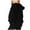Black, variant on Teen Girls Cute Hooded Sweatshirts Fashion Heart Pattern Warm Hoodies 3-14 Years Casual Long Sleeve Pullover Tops