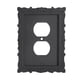 thumbnail image 1 of Placa de cubierta para interruptor de luz, placa de interruptor, cubierta de salida clásica negra retro decorativa Estilo B, 1 of 9