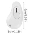 thumbnail image 3 of Cqxid Office&Craft&Stationery Under $5 Egg Shaped Utility Retractable Portable Mini For Wrapping Envelopes Letterbox Cutter With Keychain Holes 3Pack, 3 of 9