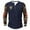 Navy, variant on Long Sleeve Henley Shirts for Men Big and Tall Western Aztec Tribal Graphic Tee Shirts Ethnic Style Printed Button T-shirt Slim Casual Hipster Tops Khaki S