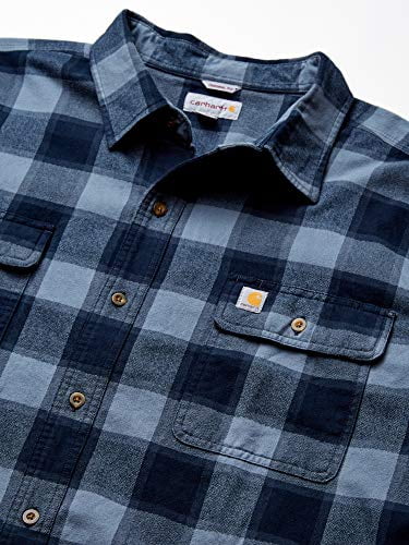 Carhartt Mens Hubbard Flannel Long Sleeve Shirt Regular and Big & Tall Sizes