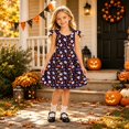 thumbnail image 2 of Gunia Girl'S Halloween Dresses Stylish Graphic Print Dresses Little Girls Sleeveless Suspender School Playwear Dress Up Outfits Size 3-4 Years, 2 of 5