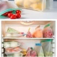 thumbnail image 4 of SUTENGDA 10 Pack Silicone Food Bag Fresh-Grocery Bag Reusable Sealed Bag Leakproof-Fruit and Vegetable Food Storage Bag Ziplock, 4 of 10