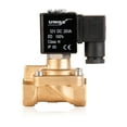 thumbnail image 2 of Unox 12V DC - 1/2" General Purpose Solenoid Valve High Pressure (0.5-40 Bars), Normally Open, Brass Body, For Water, Air, Brass Electric Solenoid Valve, 2 of 4
