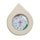 thumbnail image 1 of Madera de pino Sauna Termómetro Higrómetro Medición de temperatura y humedad interior kusrkot Termómetro de sauna, 1 of 8
