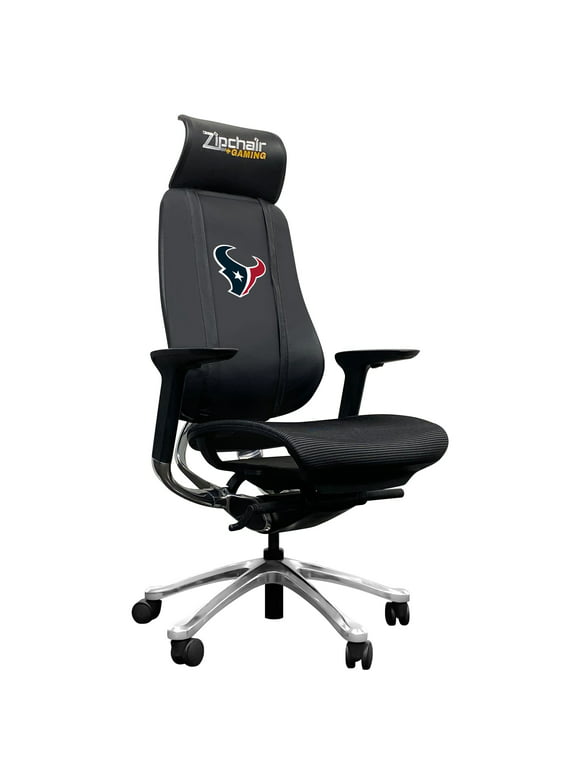 Houston Texans Primary Logo PhantomX Mesh Gaming Chair with Zipper System