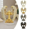 thumbnail image 6 of 2D Wings Cross Decoration Premium Elegant Acrylic Sacred Bohemian Home Decor Boho Style Table Decorative Ornament Ideal for Living Room, Prayer Space 7.5*8.3 In-White, 6 of 6