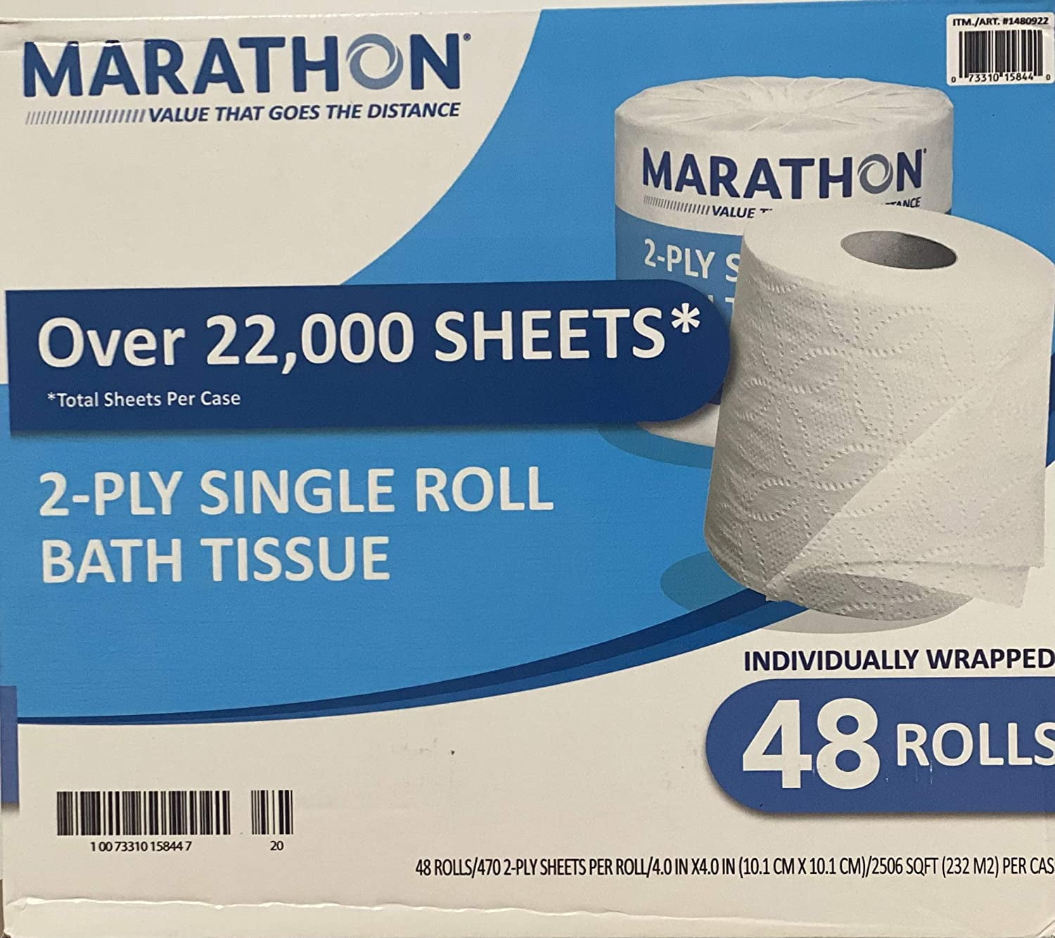 Marathon 2 Ply Bath Tissue 48 ct 470 Sheets Walmart