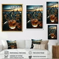 thumbnail image 4 of Designart "Amber Ambiance Metropolis Manhattan Cocktail" Food & Beverage Canvas Wall Art - Traditional Yellow Cocktails Hallway Wall Art Decor, 4 of 6