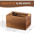 thumbnail image 2 of Dryer Sheet Holder, Acacia Wood Laundry Sheets Container, Laundry Room Organization and Storage for Farmhouse Laundry Room Decor and Accessories, Fabric Sheet Dispenser, 2 of 5