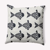 Simply Daisy 20" x 20" Fish Tales Nautical Indoor/Outdoor Throw Pillow