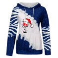 thumbnail image 4 of Moda mujer cuello redondo manga larga otoño camiseta Navidad impresión blusa con capucha Tops Fridja  fksj4489, 4 of 4