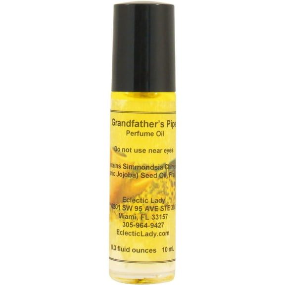 Grandfather's Pipe Perfume Oil, 0.3 Oz Portable Roll-On Fragrance