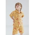 thumbnail image 2 of Disney Winnie the Pooh Infant Baby Boys Hawaiian Button Down Shirt and Shorts Orange 12 Months, 2 of 5