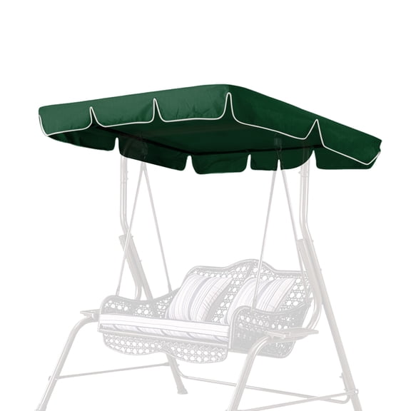 LUVCMFT Porch Swing Canopy, Replacement Waterproof Swing Top Cover, 3 Seater Garden Swing Seat Canopy Cover, Durable Outdoor Sun Shade Patio Swing Canopy Awning
