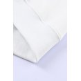 thumbnail image 4 of POGLIP Women's White Plain Crew Neck Pullover Sweatshirt, 4 of 6