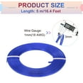 thumbnail image 2 of Uxcell 1 Roll Flat Jewelry Craft Wire Craft Wire, 3mm 18 Gauge Aluminum Craft Wire Deep Blue, 2 of 6