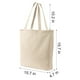 thumbnail image 2 of 2 uds bolsas de mano multiusos reutilizables bolsas de lona en blanco uso para bolsas de compras de comestibles, bolsas de regalo DIY, 2 of 5