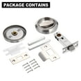 thumbnail image 6 of Round Recessed Door Lock Stainless Steel 304 Hidden Recessed Invisible Handle, Silver 2 Pack, 6 of 7