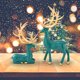 thumbnail image 3 of Christmas Resin Crafts European And American Style Home Decoration Electroplating Couple Deer Living Room TV Cabinet Home Furnishings, 3 of 5