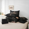 thumbnail image 6 of Feelyou Hippie Tribal Eye Twin Bedding Sets 7-Piece, Mystic Stripes Abstract Bedding Comforter Set, Boho Stars Moon Galaxy Reversible Sheet Sets, Microfiber Bedroom Decor, 6 of 8