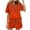 Red, variant on Juslio Pajamas for Women with Pockets Homewear Print Crewneck Tops and Shorts Fashion 2 Piece Matching Pajamas Sets L