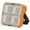 Yellow-64LED Upgraded Version, variant on Solar & USB Rechargeable LED Flashlight with Magnetic Base - Super Bright Portable Floodlight Suitable for Camping, Emergencies, Power Outages, USB- for Backup Light, Plastic for /Outdoor Use