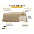 thumbnail image 3 of ShelterLogic 10 x 20 x 8 ft Sandstone AUTOSHELTER® Instant Garage® Roundtop® Shelter, 3 of 12