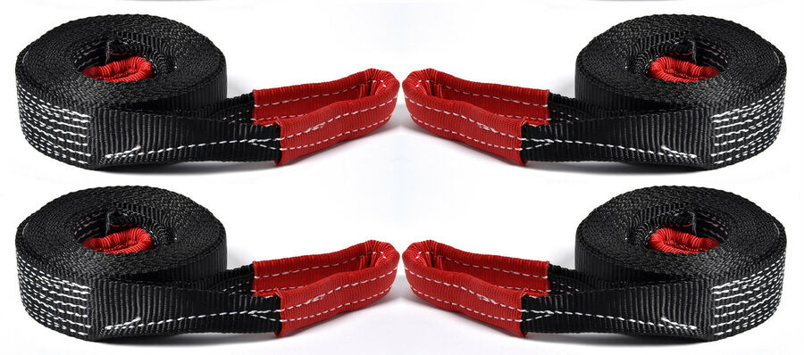 2/" 9000lbs Tow Strap 30 ft winch sling off-road ATV UTV snatch vehicle recovery