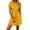 Yellow, variant on Nmnitkp Dresses for Women Satin Mini Dress, V Neck Short Sleeve Loose Fit Shift Dress for Cocktail Party & Holiday Event Womens Dresses Hot Pink #01,XL