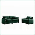 thumbnail image 2 of Modern Retro 2-Piece Corduroy Sofa Set – Single & 2-Seater for Small Living Rooms, Apartments, 2 of 17