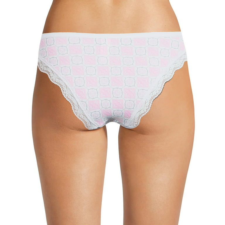 Jessica Simpson Ultra Flirty Lace Tanga Fit Panties 5 Pack NWT L