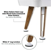 Apex 66 in x 35.8 in White Billiard Table with Accessories by Hall of Games