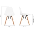 thumbnail image 5 of Aron Living Table Pyramide pour Enfants de 23 Pouces et Ensemble de 4 Chaises en Plastique, Blanc, 5 of 5