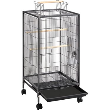 Picture of Yaheetech Extra-Large Rolling Iron Parrot Cage for Small Birds ...