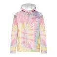 thumbnail image 3 of SHTXOZHI Men's Tie-Dye Hooded Sweatshirts Long Sleeve Drawstring Fashion Pullover Tops with Pocket, 3 of 3