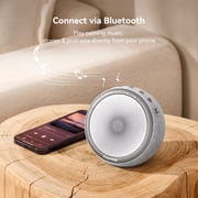 Dreamegg White Noise Machine for Sleep, Sound Machine with Alarm Clocks and Night Light for Bedrooms, Grey