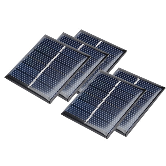 5 Pcs 3V 110mA Poly Mini Solar Panel Module DIY for Phone Toys Charger 60mmx55mm