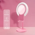 thumbnail image 3 of LED Ring Light Desktop Makeup Lighting with Stand Big Mirror and Cellphone Holder Soft Beauty Light Effect Ringlight for Selfie Video Shooting Live Streaming Pink, 3 of 9