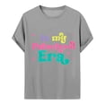 thumbnail image 3 of YUEHUA Back To School for Girls Athletic Fit Soft & Lightweigh Round Neck 1/4 Sleeve Preschool Pencil Bow Girls First Day Of School T-Shirt, 3 of 4