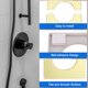 thumbnail image 3 of Uxcell 4pcs Pletinas de Flange de Pared Divididas de 33mm/1.3" Diámetro ABS Cuadradas Autoadhesivas, Dorado, 3 of 5