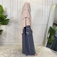 thumbnail image 4 of Chapeau Froissé Uni pour Femmes avec Hijab Ethnique Musulman, 4 of 4
