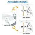 thumbnail image 3 of Primlect Potty Training Toilet Seat, 2 in 1 with Ladder, Adjustable Height ,for Ages 1-3, Gray, 3 of 11