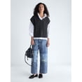 thumbnail image 2 of Free Assembly Women's Cable Knit Sweater with Short Sleeves, Lightweight, Sizes XS-XXL, 2 of 5