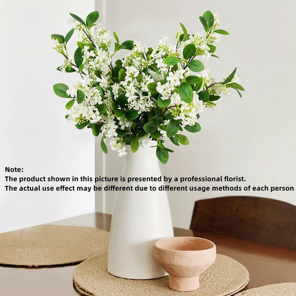 Melorca&Guilla Artificial Plants,3PCS 32" Green Faux Branches for Vase Faux Stems Greenery Stems,Artificial Branches Fake Plants for Shop Garden Office Home Décor (3, Daphne)