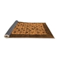 thumbnail image 2 of Ahgly Company Indoor Round Oriental Orange Industrial Area Rugs, 4' Round, 2 of 4