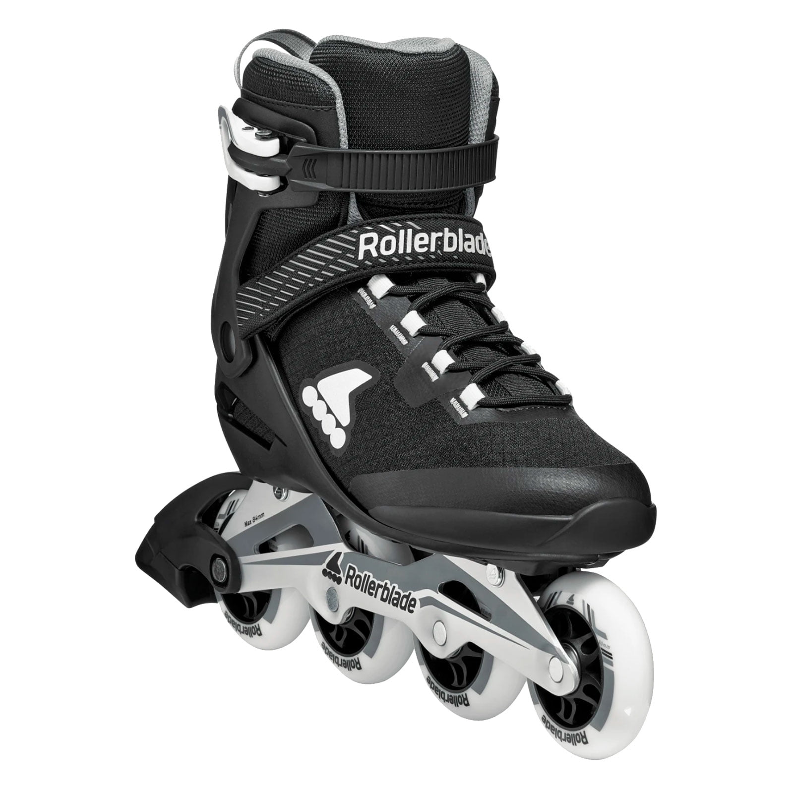 ROLLERBLADE Men's Macroblade 80 Black/Gray Skates, Size: 11/11.5