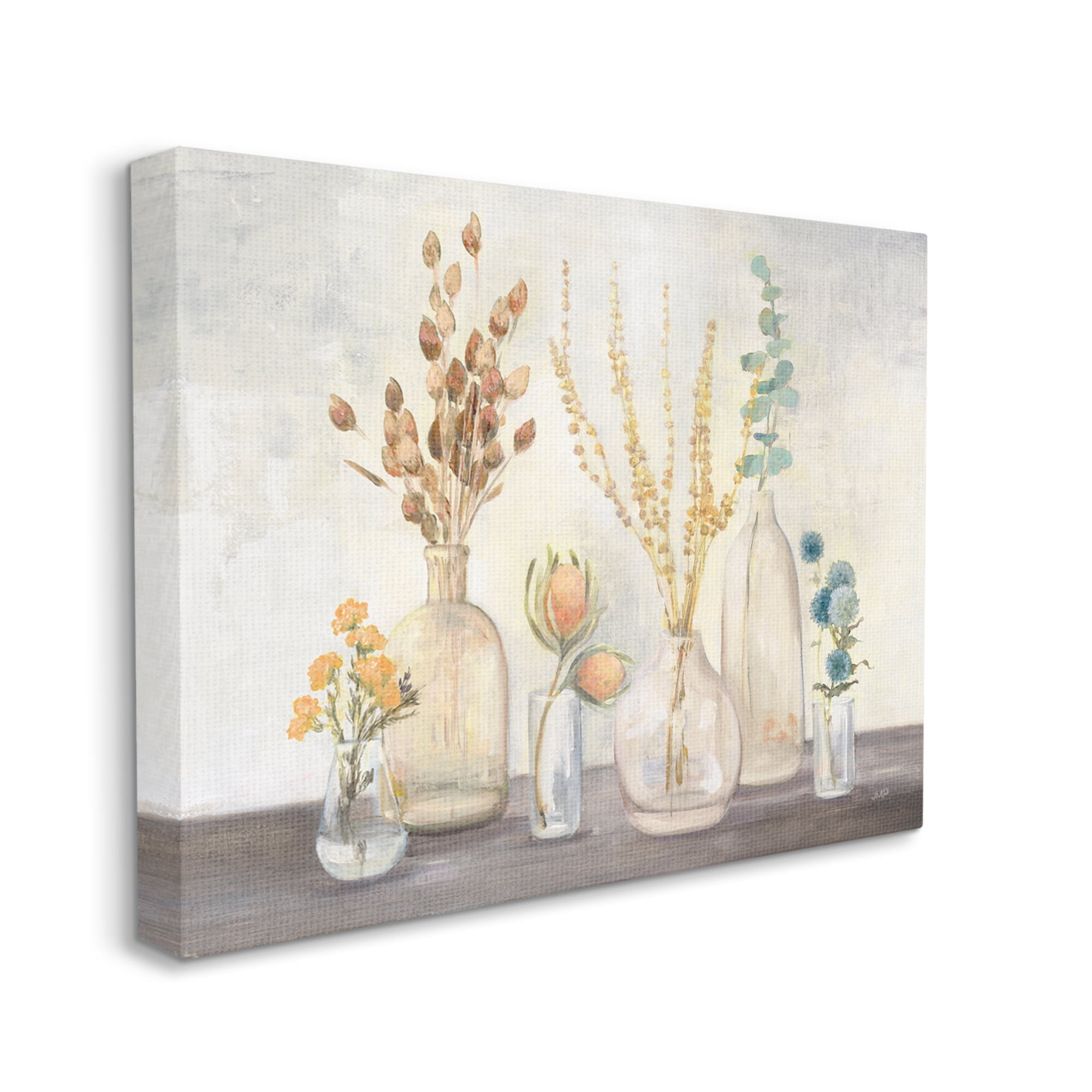 Stupell Industries Autumn Wildflower Farmhouse Bouquets Rustic Floral Painting, 40 x 30, Design by Julia Purinton